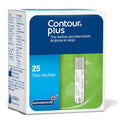 Contour Plus Tiras Reactivas Caja Con 25 Para Glucómetro