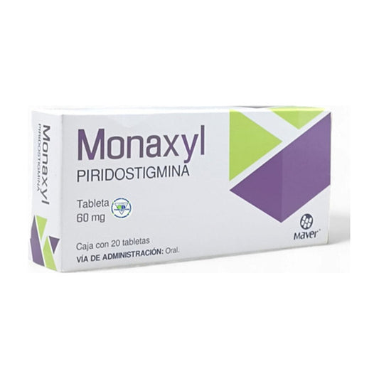 Monaxyl Monaxyl Tableta 60 Mg, 20 Tabletas - Productos Maver, S.a. De C.v.