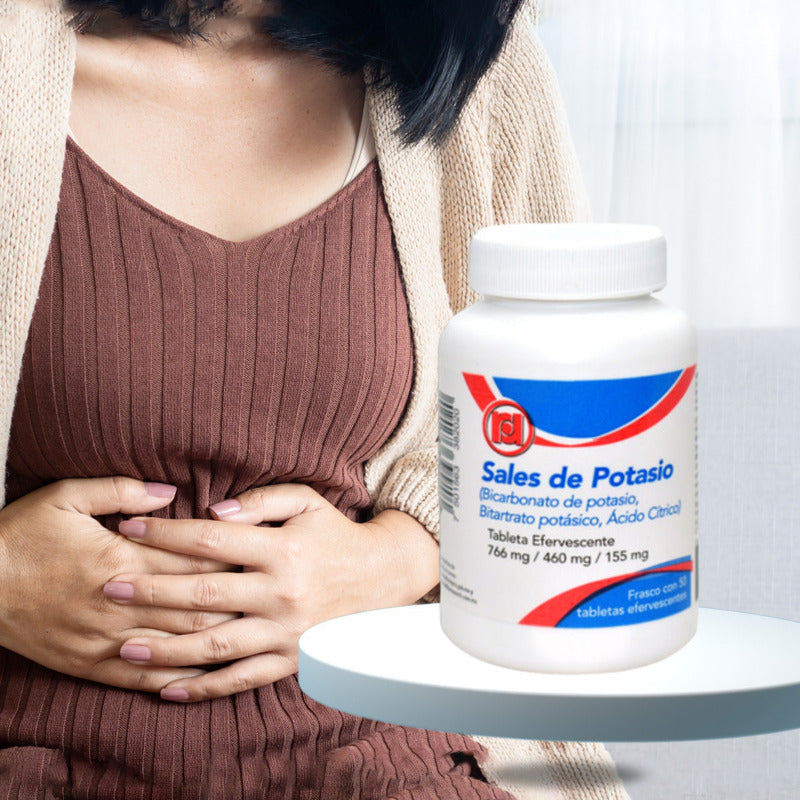 Sales De Potasio 2 Frascos Con 50 Tabs Efervecentes C/u
