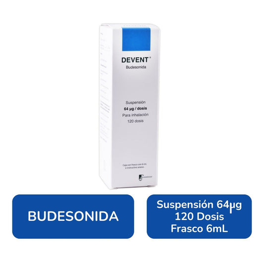 Devent Budesonida 64 Mcg/dosis 6ml 120 Dosis Farmadextrum