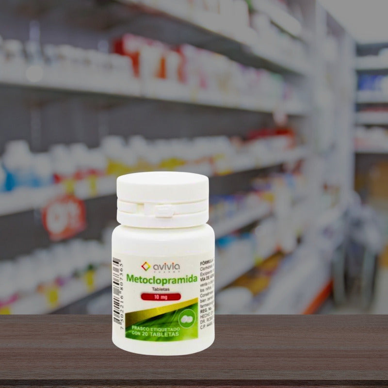 Metoclopramida 10 Mg 4 Frascos Con 20 Tabletas C/u Avivia