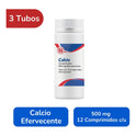 Calcio Efervescente 500mg 3 Tubos 12 Comprimidos C/u Randall