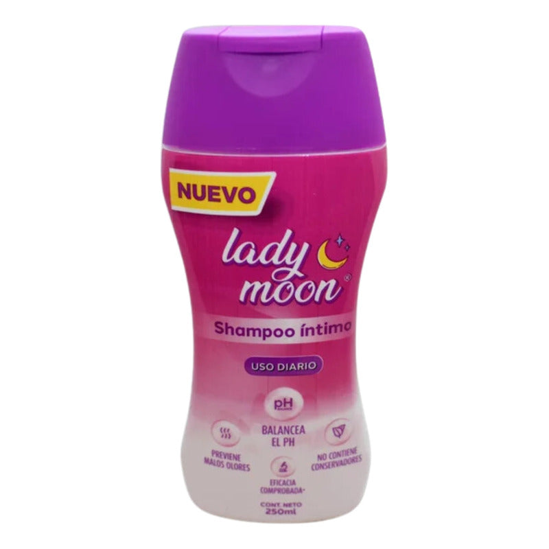 Lady Moon Shampoo Íntimo Uso Diario Balance Ph Fco. 250 Ml