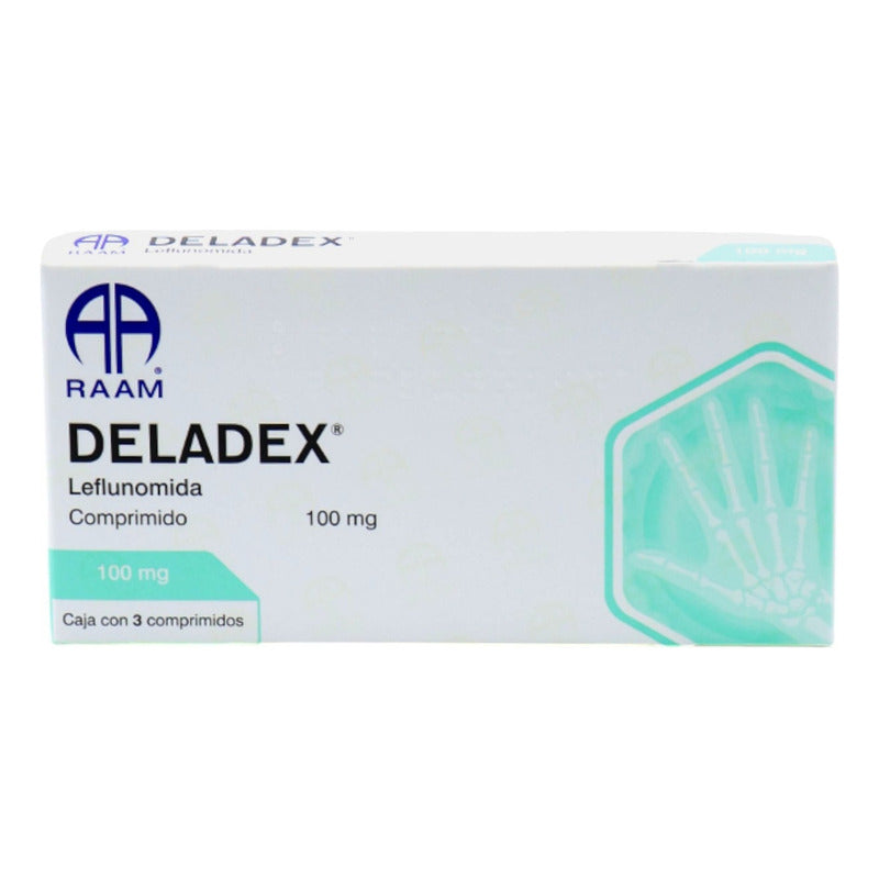 Deladex Leflunomida 100 M, Caja Con 3 Comprimidos - Raam