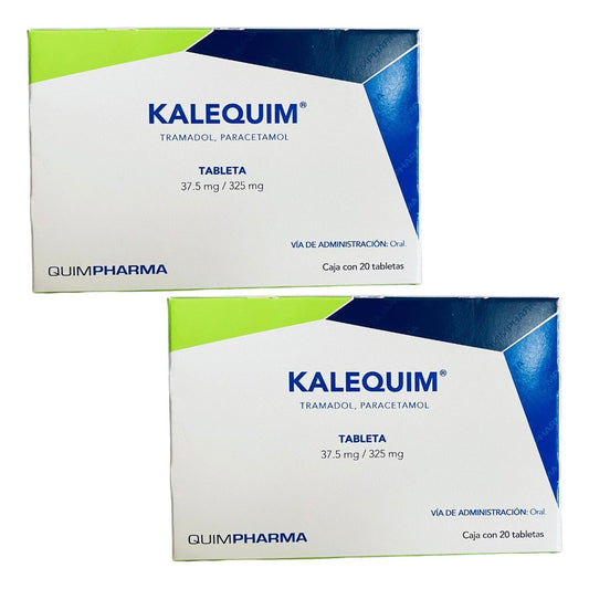 Kalequim Tramadol/ Paracetamol 2 Cjas 20 Tabs C/u Quimpharma