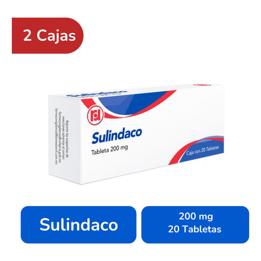 Sulindaco 2 Cajas Con 200 Mg 20 Tabletas C/u Randall