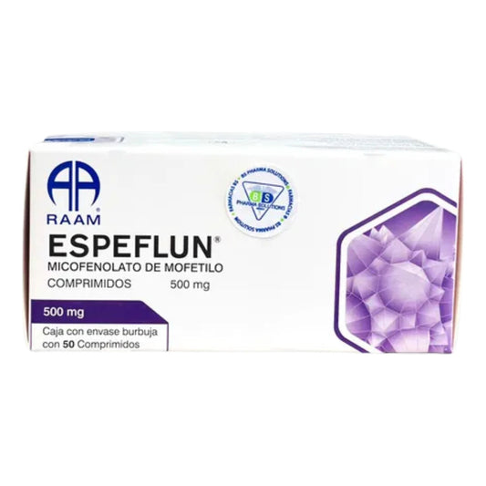 Espeflun Micofenolato De Mofetilo 50 Comprimidos 500 Mg