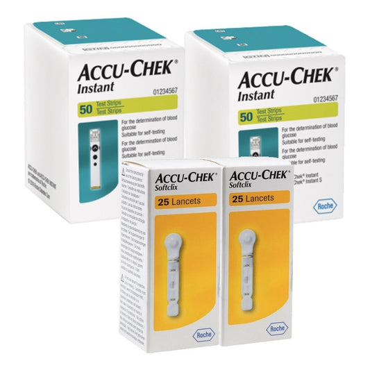 Accu - Chek Instant Paquete 100 Tiras Y 50 Lancetas
