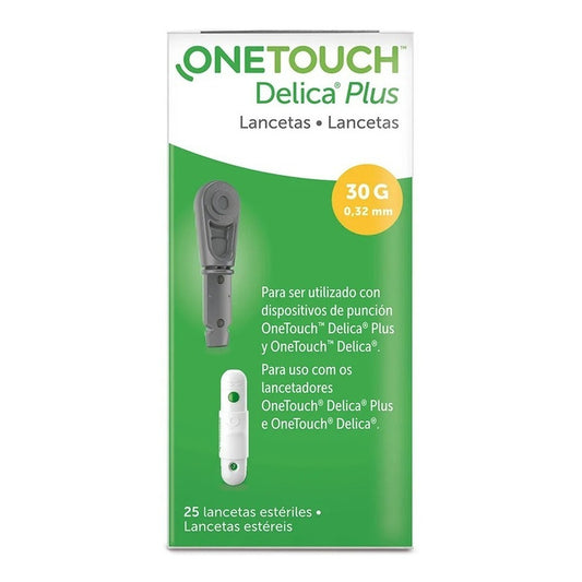 Onetouch Delica Plus Con 25 Lancetas Gris