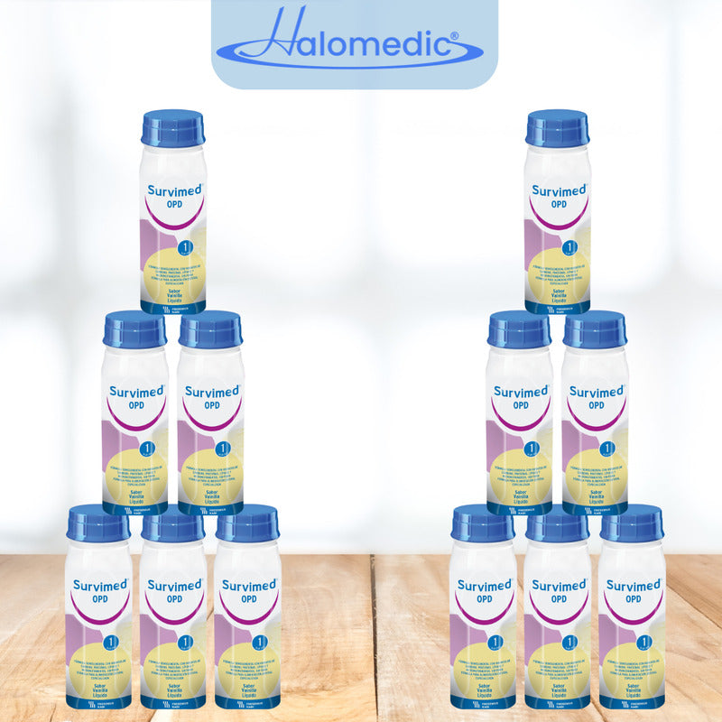 Survimed Opd Sabor Vainilla Paquete De 12 Botellas De 200 Ml Vainilla