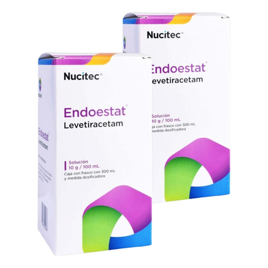 Endoestat Levetiracetam Solución 10g / 100ml 2 Frascos 300ml