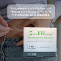 Jeringa P/ Insulina 1 Ml Con Aguja 27g X 13mm 100 Pzas Jayor 1 Ml