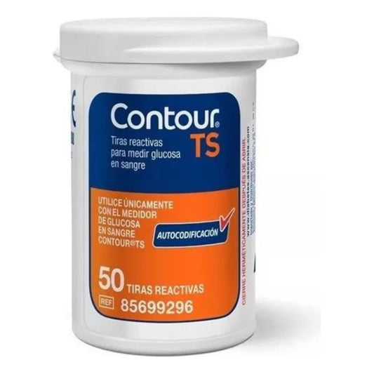 Tiras Contour Ts Para Glucómetro - Paquete 100 Unidades