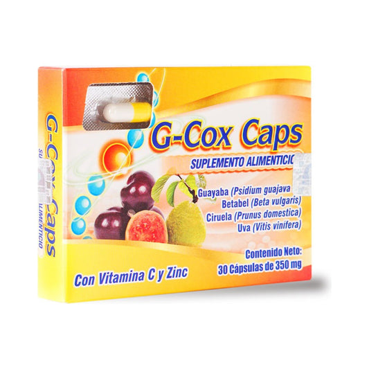 G-cox Guayaba /betabel /ciruela /uva 30 Cápsulas Natutech Sin Sabor