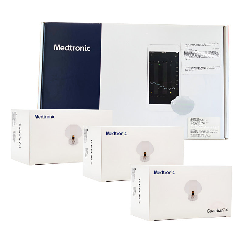 Kit Guardian 4 Transmisor Y 3 Cajas De Sensores Medtronic Blanco