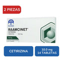Raamcinet Cetirizina 10 Mg 2 Cajas Con 10 Tabletas C/u