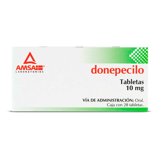 Donepecilo Amsa 10 Mg Caja Con 28 Tabletas