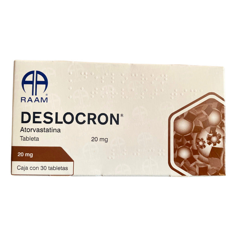 Deslocrón Atorvastatina 20 Mg Caja Con 30 Tabletas Raam