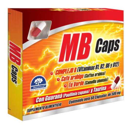 Mb Caps Caja Con 60 Cápsulas De 500 Mg Natutech Sin Sabor