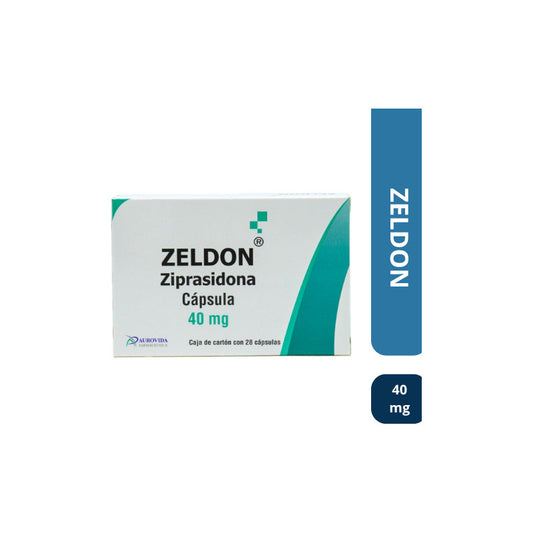 Zeldon Ziprasidona 40mg 28 Cápsulas - Aurovida