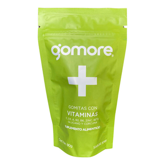 Gomore Gomitas Con Vitaminas, C, D3, A, B2, B6, Zinc Sabor Kiwi