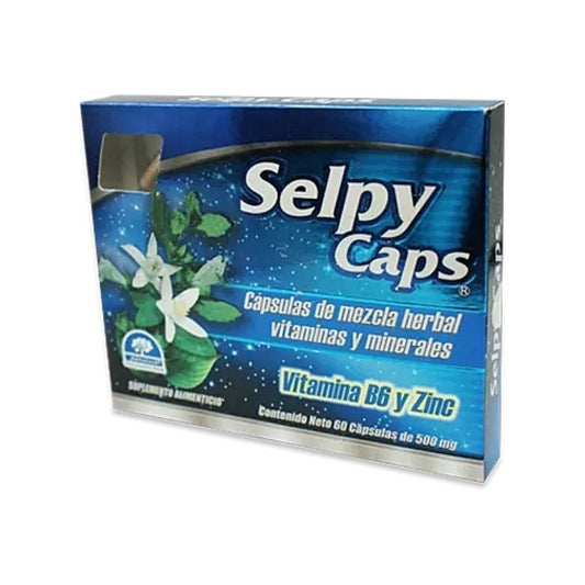Selpy Caps Vitamina B6 Y Zinc Capsulas De Mezcla Herbal Vita Sabor N/a