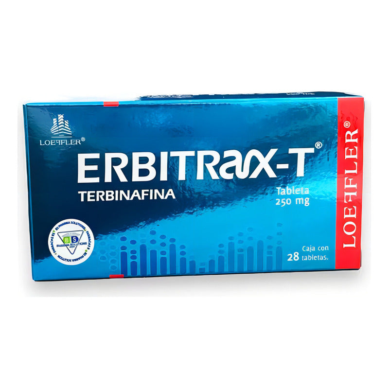 Erbitrax-t Tabletas 250 Mg, 28 Tabletas
