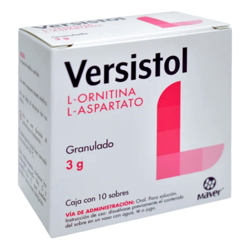 Versistol L-ornitina/l-aspartato Maver 3g Caja Con 10 Sobres