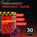 Preentrenador Workout Hiroshima + Clemb Oxido 30 Servicios Sabor Uva