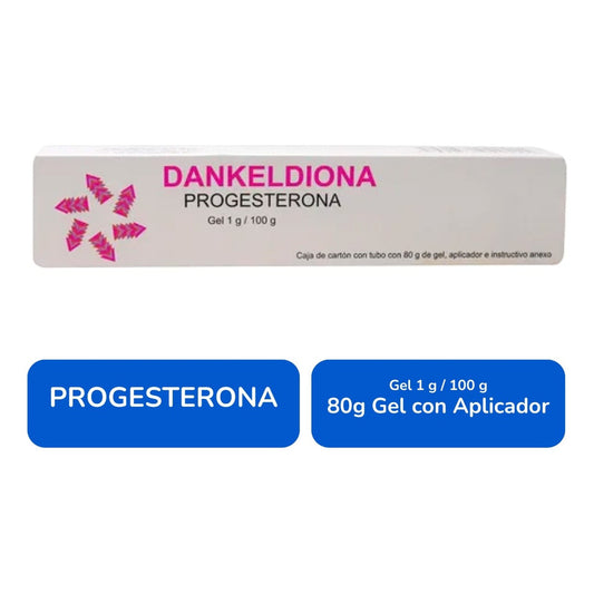 Dankeldiona Progesterona Gel 1g / 100g Tubo Con 80g Dankel