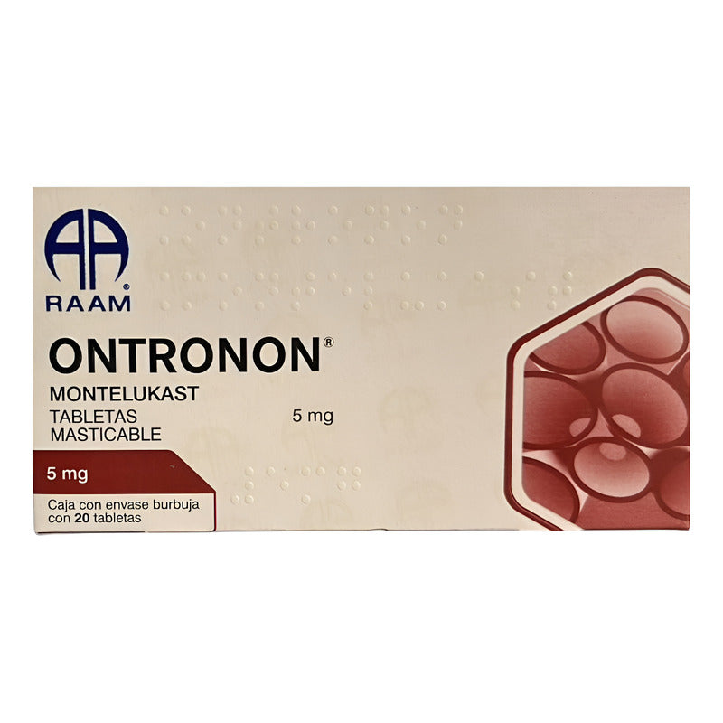 Ontronon Montelukast 5mg Caja Con 20 Tabletas Raam