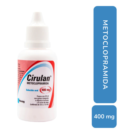Cirulan Metoclopramida 400 Mg Solución Oral 20 Ml Gotas