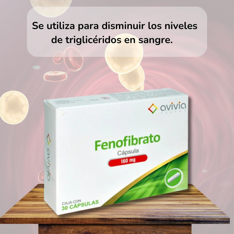 Fenofibrato 160 Mg Caja Con 30 Cápsulas Avivia