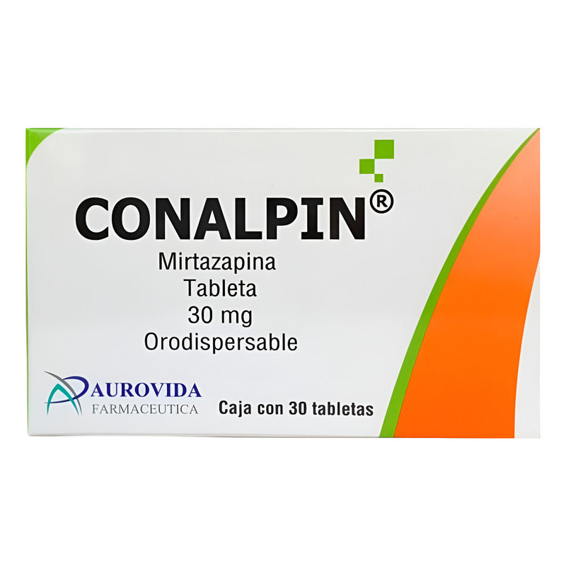 Conalpin Mirtazapina 30 Mg Caja Con 30 Tabletas Aurovida