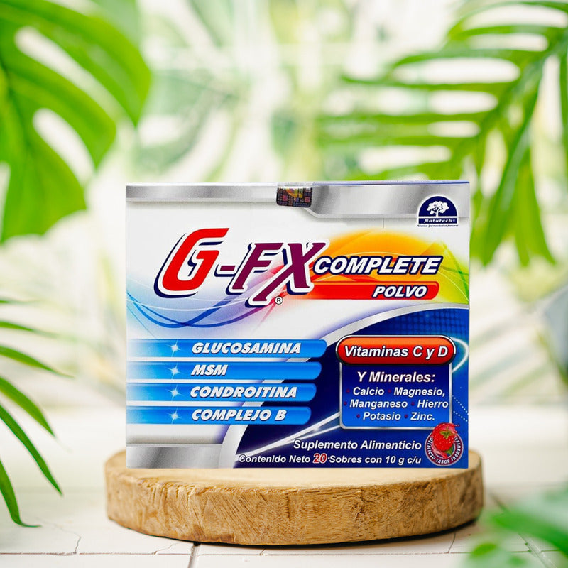 G-fx Complete Polvo 20 Sobres Suplemento Alimenticio Frambuesa