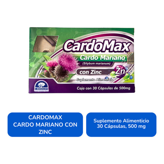 Cardomax Caja Con 30 Cápsulas De 500 Mg Natutech Sin Sabor
