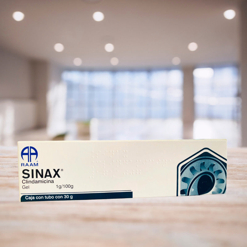 Sinax Clindamicina Gel 1g / 100g 3 Tubos Con 30 G C/u Raam