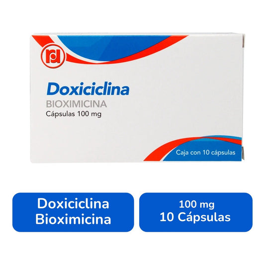 Doxiciclina 100 Mg Caja Con 10 Cápsulas Randall