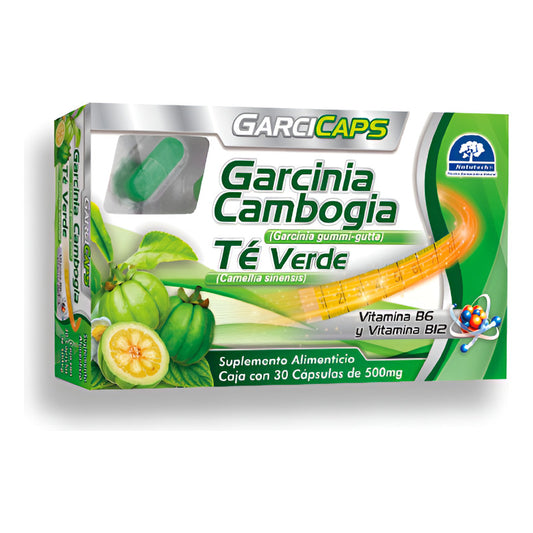Garcicaps Garcinia Cambogia 500 Mg 30 Cápsulas Natutech Sin Sabor