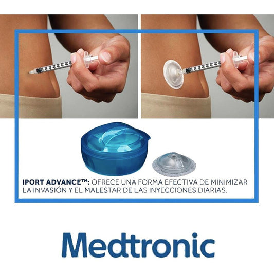 Medtronic I-port Advance Puerto Inyección Insulina 9mm Color Azul
