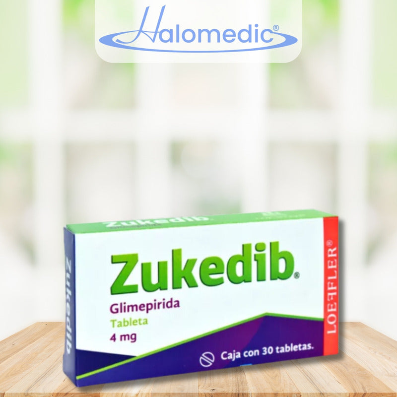Zukedib Glimepirida 4 Mg 2 Cajas Con 30 Tabletas C/u