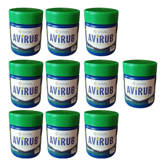 Avirub Mentol/alcanfor/eucalipto Unguento 10 Tarros 40g C/u