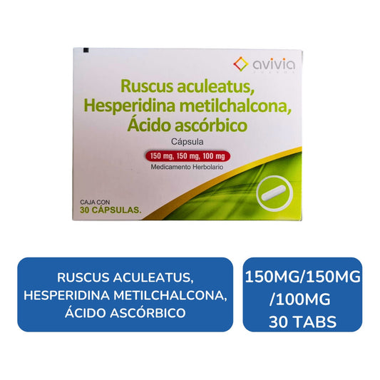 Ruscus / Hesperidina, 30 Cápsulas, Contra Hemorroides.