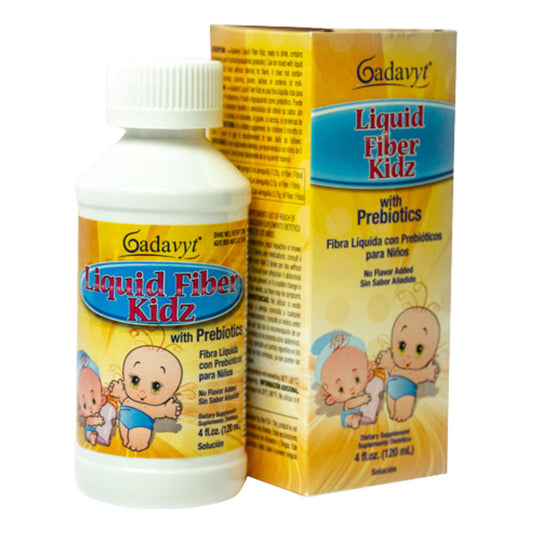 Gadavyt Liquid Fiber Kidz 120 Ml Fibra Liquida Para Niños Sin Sabor
