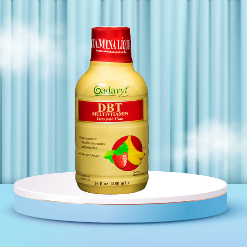 Gadavyt Dbt Multivitamin 480 Ml Suplemento Líquido Banana - Fresa