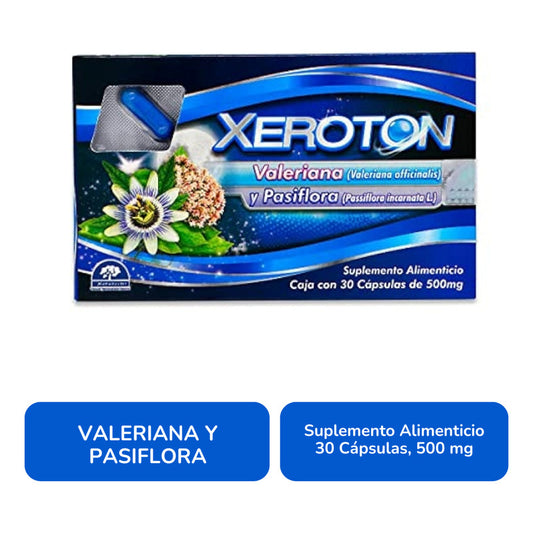 Xeroton Caja Con 30 Capsulas De 500 Mg Natutech Sin Sabor