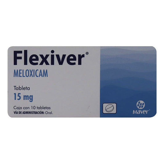 Flexiver Meloxicam 15 Mg Caja C/10 Tabletas Maver