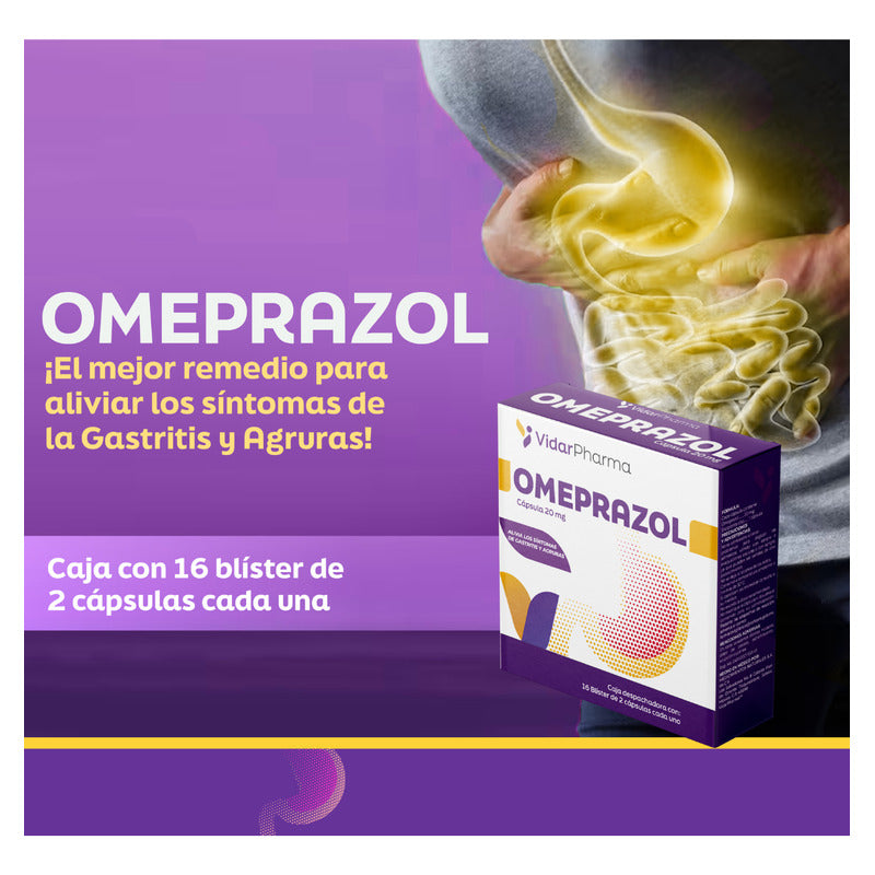 Omeprazol 3 Cajas Despachadoras Con 16 Blíster Dobles C/u
