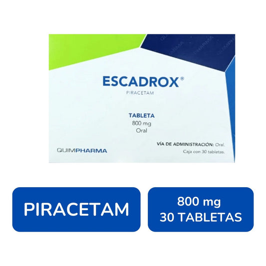 Escadrox Piracetam 800 Mg Caja Con 30 Tabletas Quimpharma