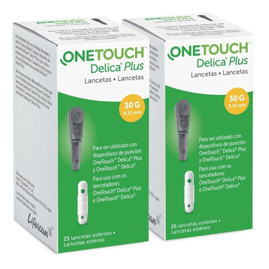 One Touch Lancetas Delica Paquete De 50 Lancetas.
